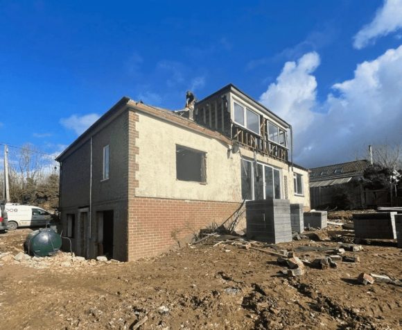 Before rear photo of a property development project in Bristol